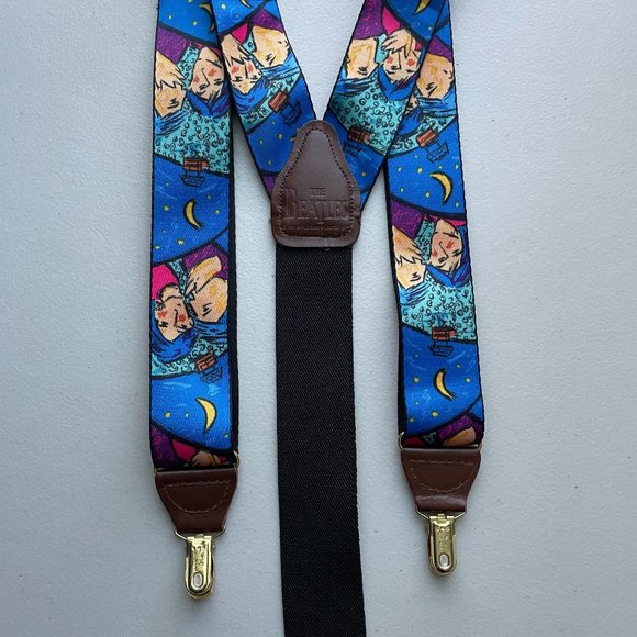 Vintage The Beatles Mens Suspenders 1991 Apple Corp Limited – Collectors Rare
